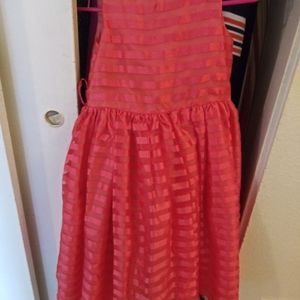 Girls coral dress